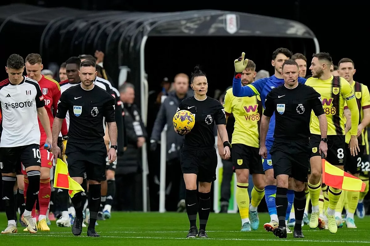 Rebecca Welch makes history as the first female referee to officiate a Premier League match
