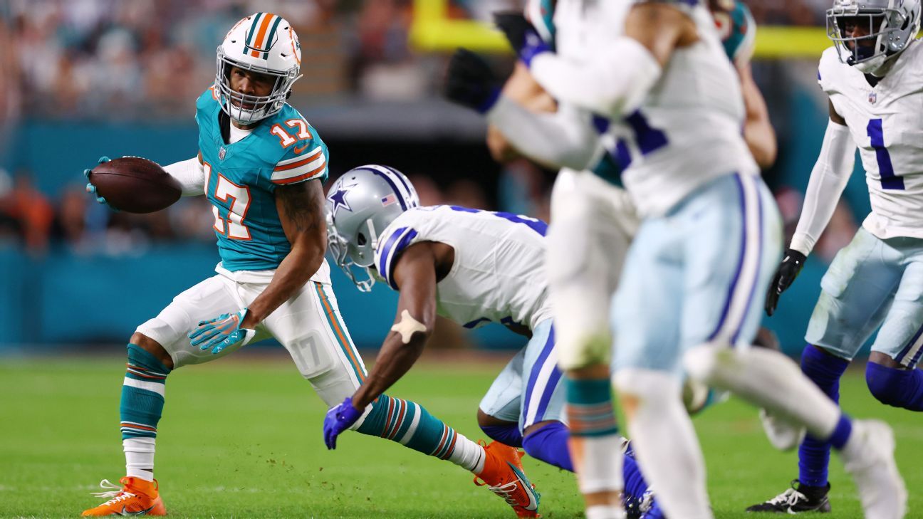Dolphins' Waddle dealing with a high ankle injury