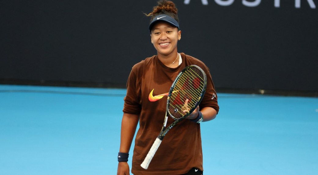 Osaka hits practice court to prepare for her tennis return at Brisbane International