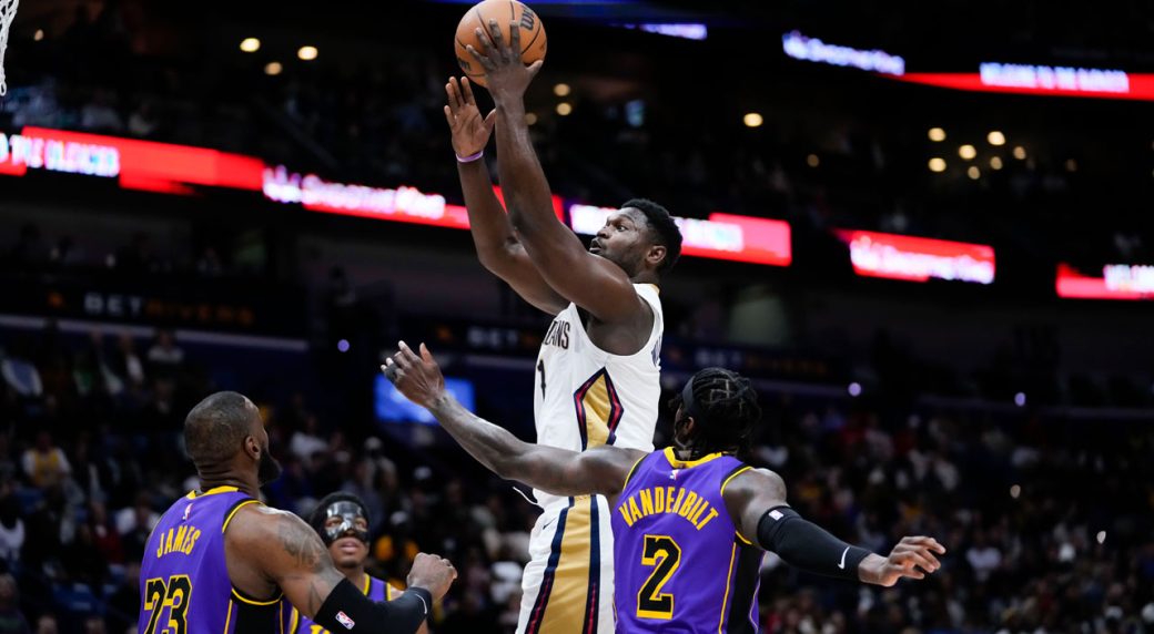 Zion Williamson, Brandon Ingram each score 26 to help Pelicans top Lakers