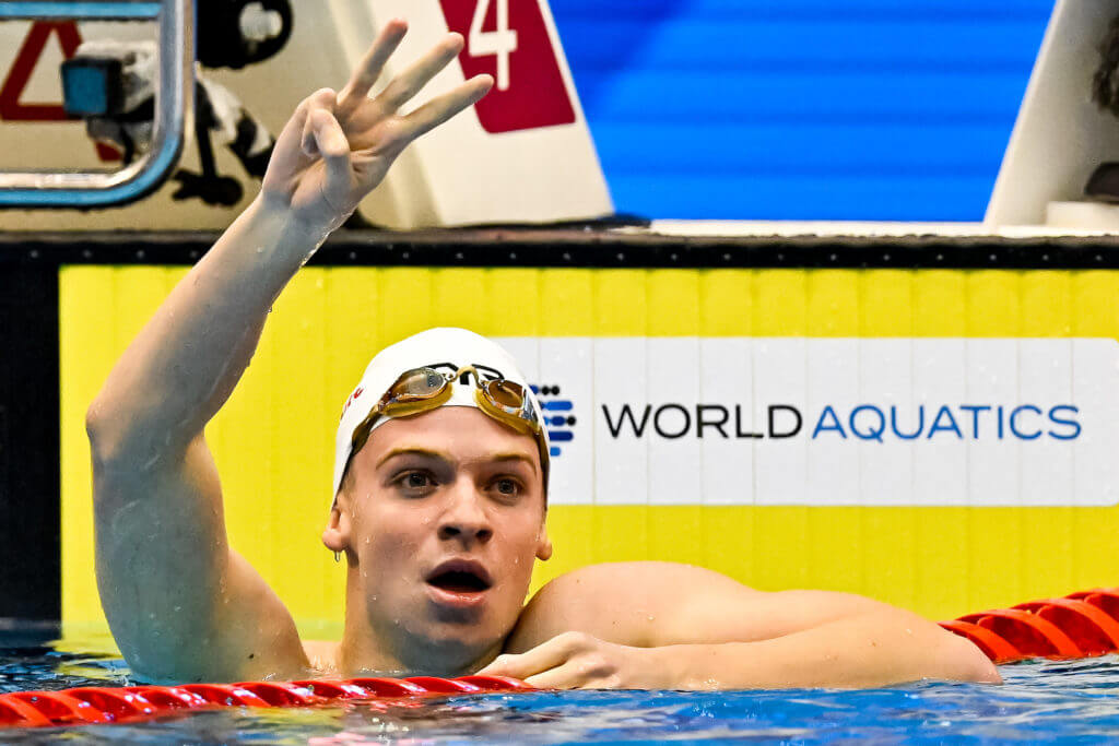 Leon Marchand Named World Male Swimmer of the Year; Momentum Carrying Into Olympic Campaign