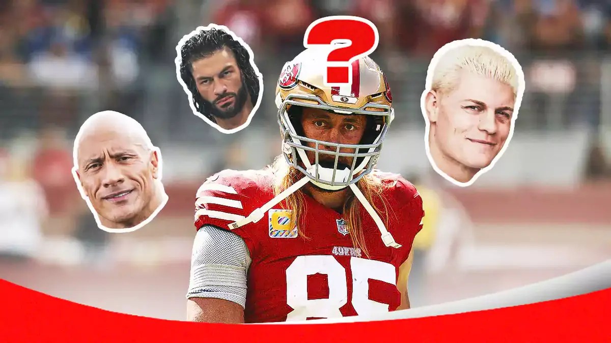 49ers’ George Kittle gives passionate take on Cody Rhodes, The Rock, Roman Reigns Wrestlemania drama