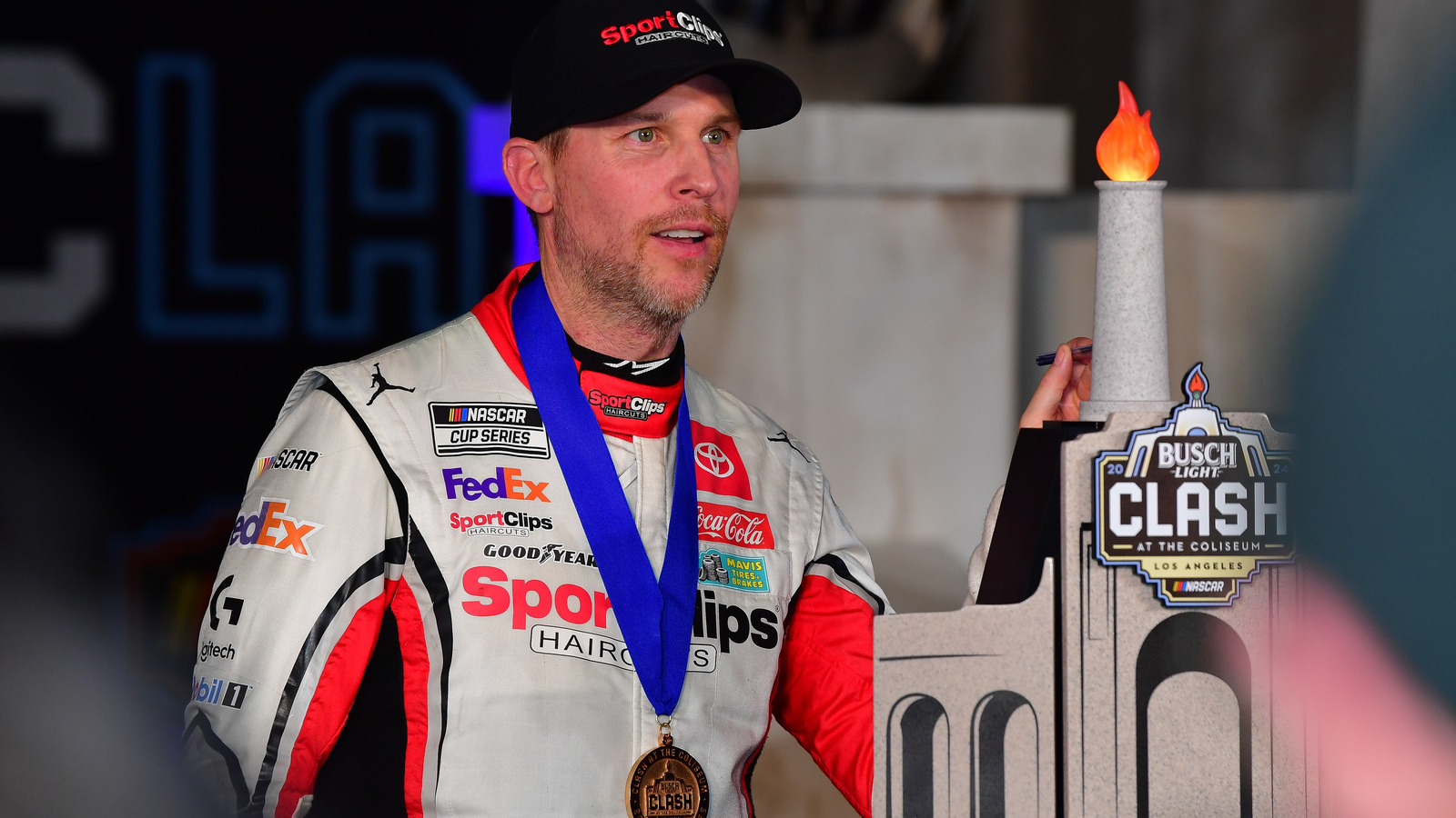 Kyle Petty SLAMS Denny Hamlin for using a cocky one-liner after LA Clash, urges him to get a ‘new tagline’