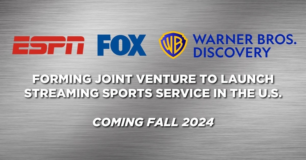 Warner Bros. Discovery, ESPN, And FOX To Launch Sports Streaming Service