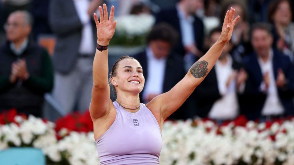 Sabalenka tops Gauff for 3rd Madrid Open title Sabalenka tops Gauff for 3rd Madrid Open title