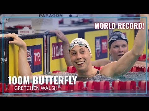 2 World Records in 1 Day for Gretchen Walsh in 100m Butterfly | 2025 TYR Pro Series Ft. Lauderdale