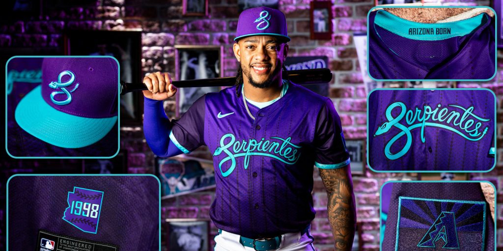 Purple and teal make a comeback in D-backs' new City Connect unis Purple and teal make a comeback in D-backs' new City Connect unis
