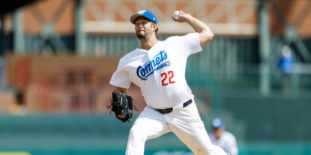 Dominant Kershaw throws 6 no-hit innings in rehab start Dominant Kershaw throws 6 no-hit innings in rehab start