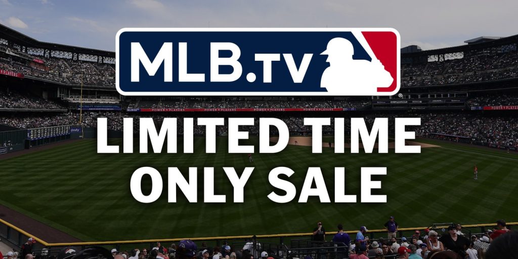 LAST CHANCE! MLB.TV is 50% off; get MLB Network + At Bat for .99