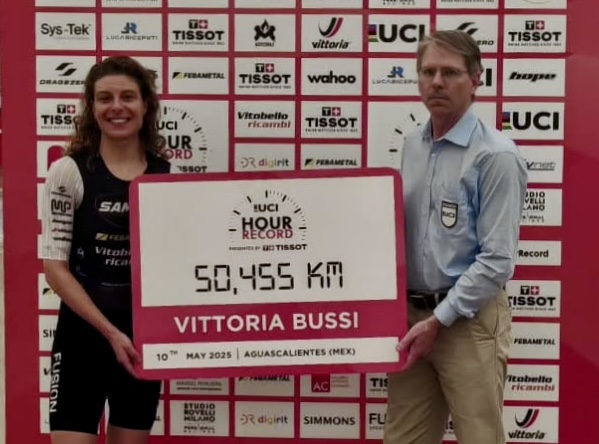 This record has meant much more than just a sporting performance' – Vittoria Bussi sets new women's UCI Hour record of 50.455km