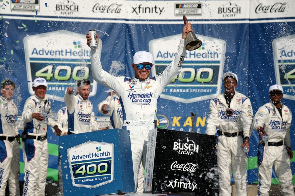 RECAP: Kyle Larson Defends with Another Win at Kansas in the NASCAR Cup Series RECAP: Kyle Larson Defends with Another Win at Kansas in the NASCAR Cup Series