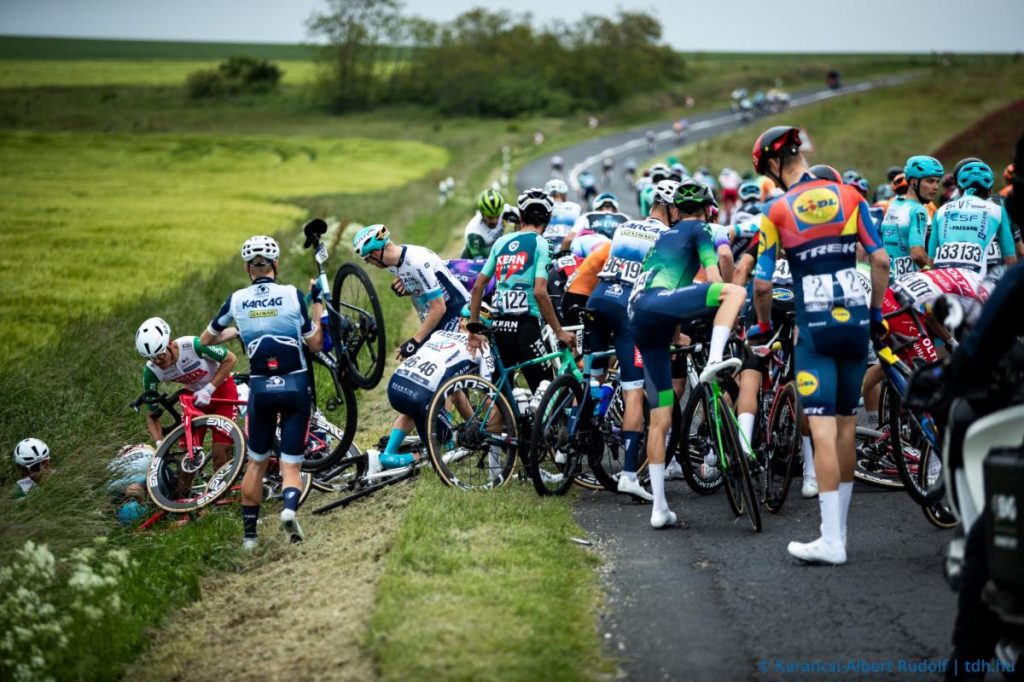 Eight riders out of Tour de Hongrie as mass crash topples dozens of riders Eight riders out of Tour de Hongrie as mass crash topples dozens of riders