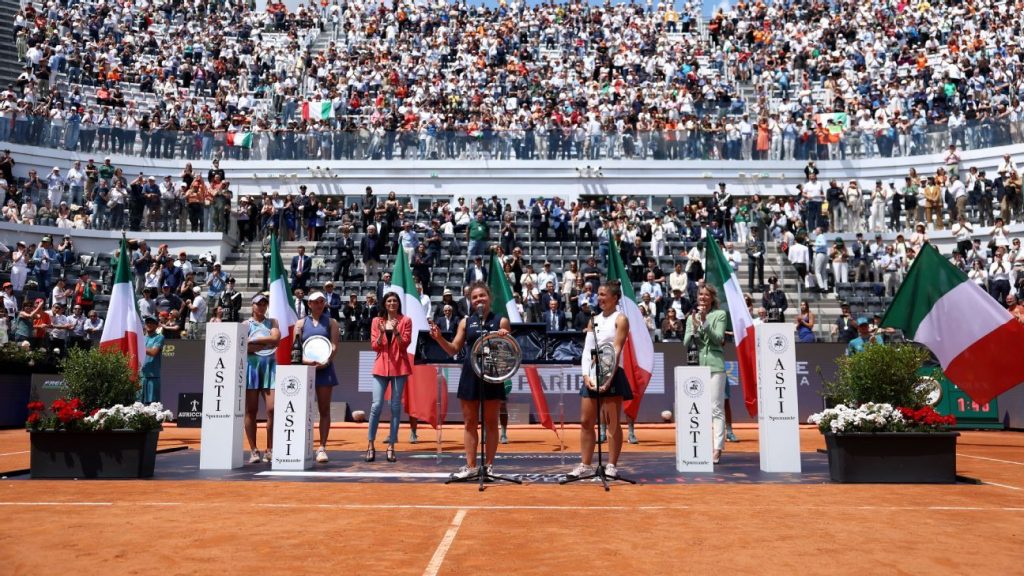 Exec eyes Italian Open as tennis' 5th Grand Slam
