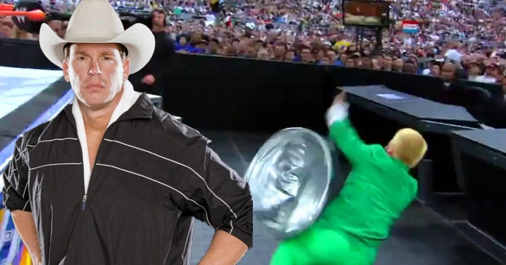 Hornswoggle Finally Gets Revenge On JBL For Hitting Him With a Trash Can Hornswoggle Finally Gets Revenge On JBL For Hitting Him With a Trash Can