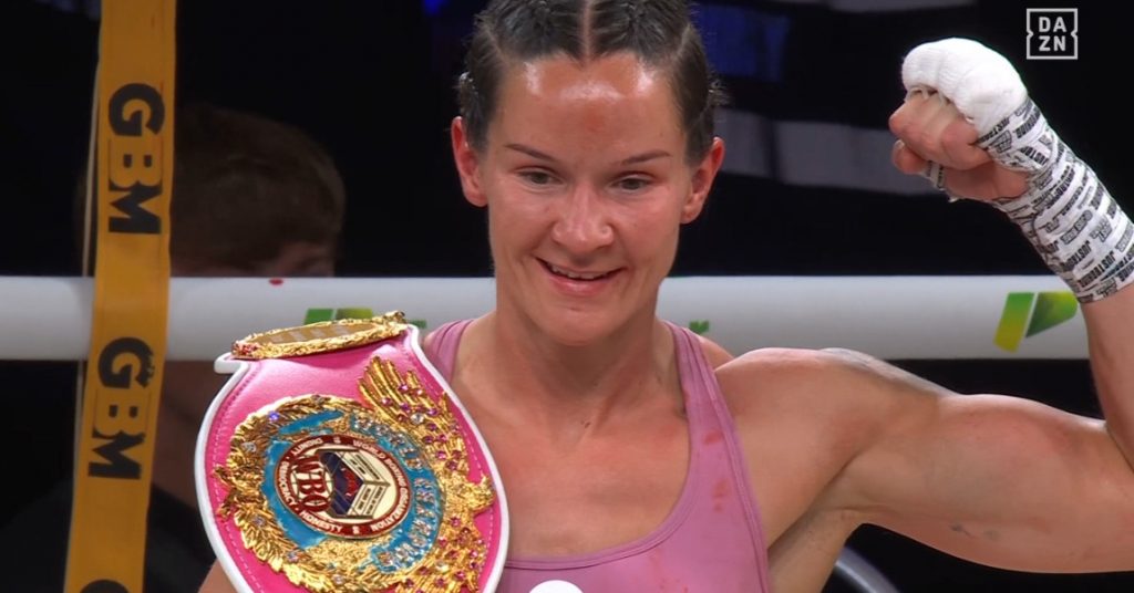 Terri Harper retains WBO title with win over Natalie Zimmermann