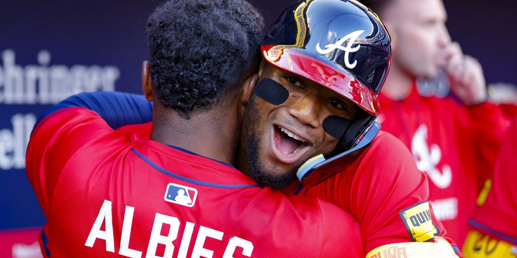 Acuña homers on first pitch of return to Braves lineup