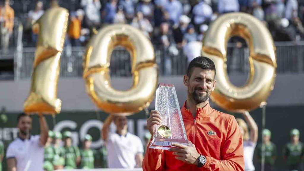 Novak Djokovic clinches 100th career singles title at Geneva Open