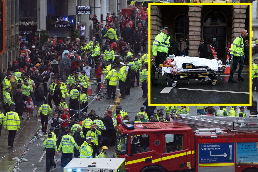Man arrested after car collides with people in shocking scenes at Liverpool trophy parade Man arrested after car collides with people in shocking scenes at Liverpool trophy parade