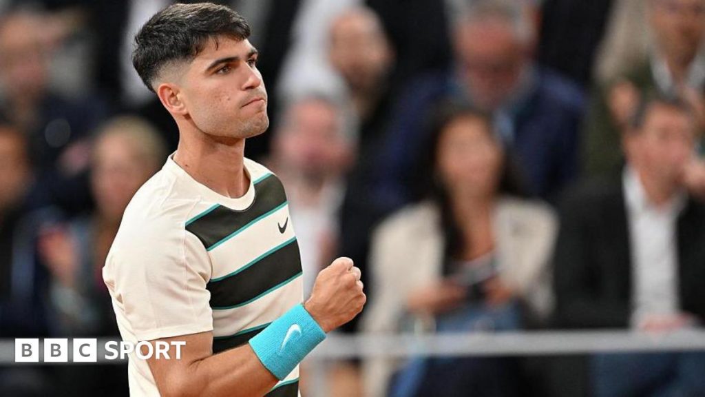 Alcaraz overcomes blip to progress to round three Alcaraz overcomes blip to progress to round three