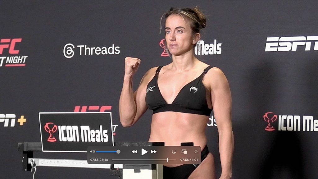 UFC 107 main event weigh-in video: Maycee Barber misses weight
