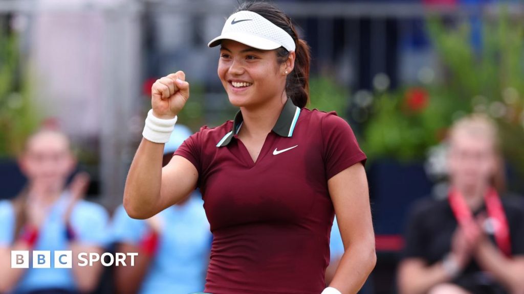 Relaxed Raducanu wins on 'home turf' at Queen's