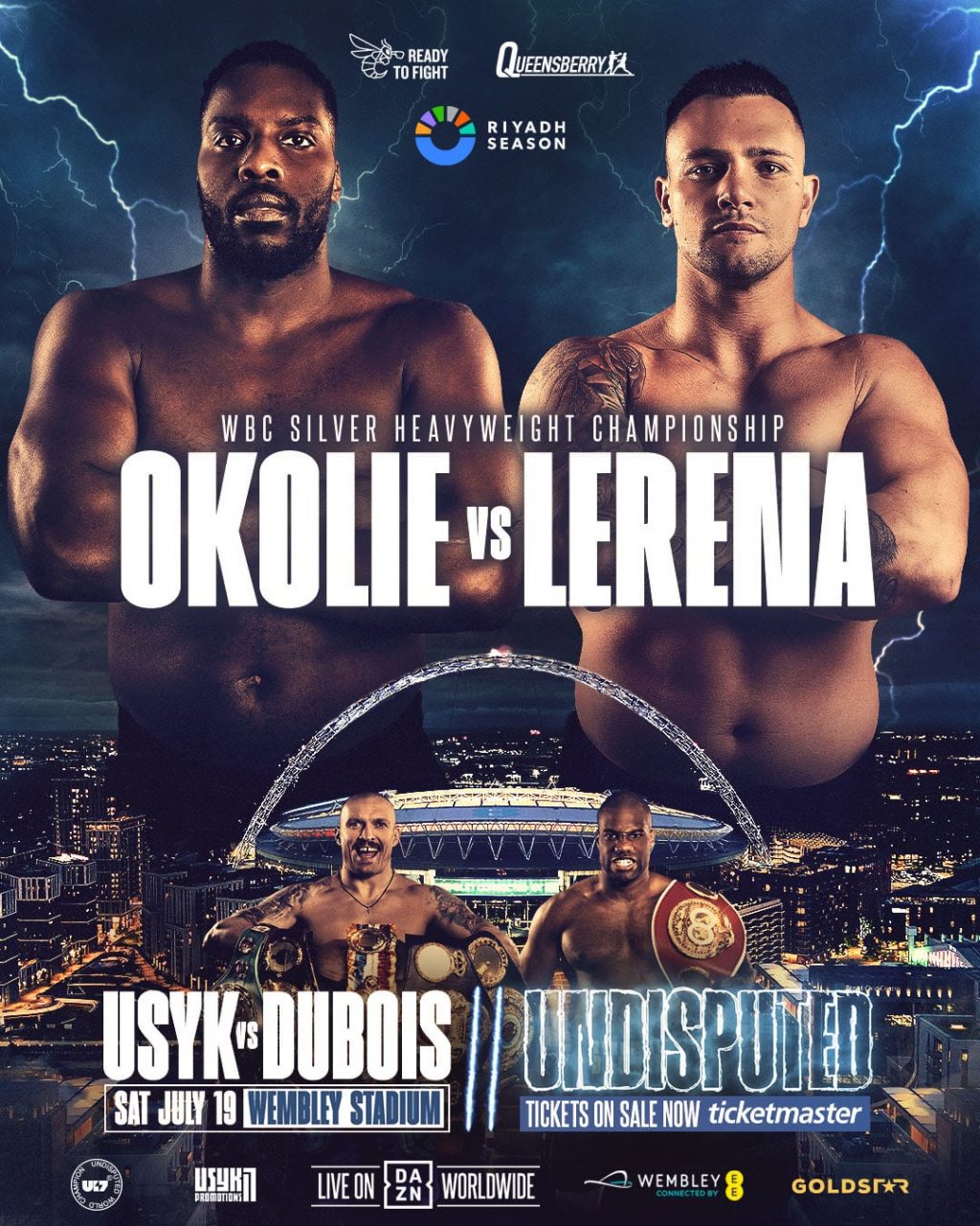 Lawrence Okolie vs. Kevin Lerena Joins Usyk-Dubois II Card on July 19