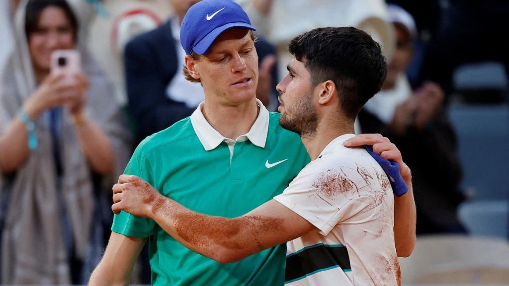 Carlos Alcaraz and Jannik Sinner now take their terrific rivalry from the French Open to Wimbledon Carlos Alcaraz and Jannik Sinner now take their terrific rivalry from the French Open to Wimbledon