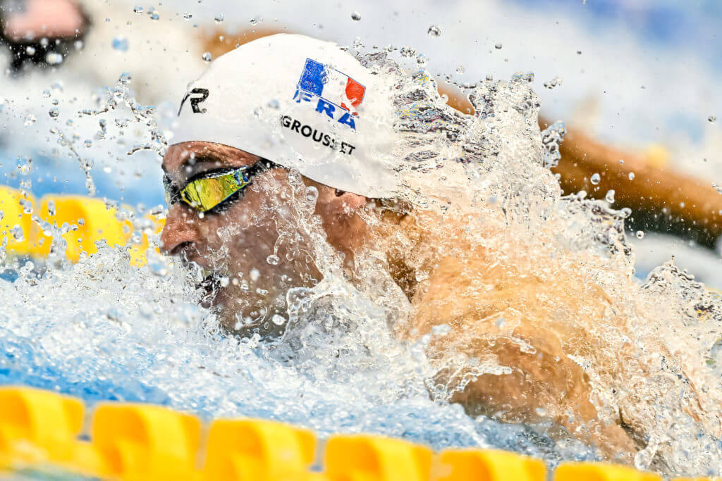 Sans Marchand, Maxime Grousset Powers French Championships with 50 Fly Record; Roos Vanotterdijk Sets Belgian Mark