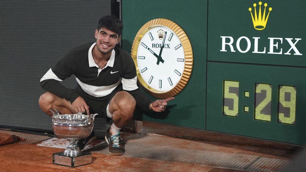 Alcaraz produces another major comeback to win French Open final in five-set thriller against Sinner Alcaraz produces another major comeback to win French Open final in five-set thriller against Sinner
