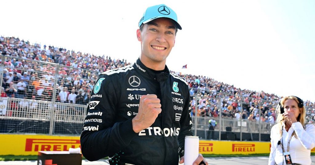 George Russell mocks Max Verstappen after beating F1 rival to Canadian GP pole