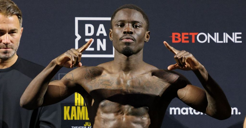 Hitchins stops Kambosos Jr to retain IBF title