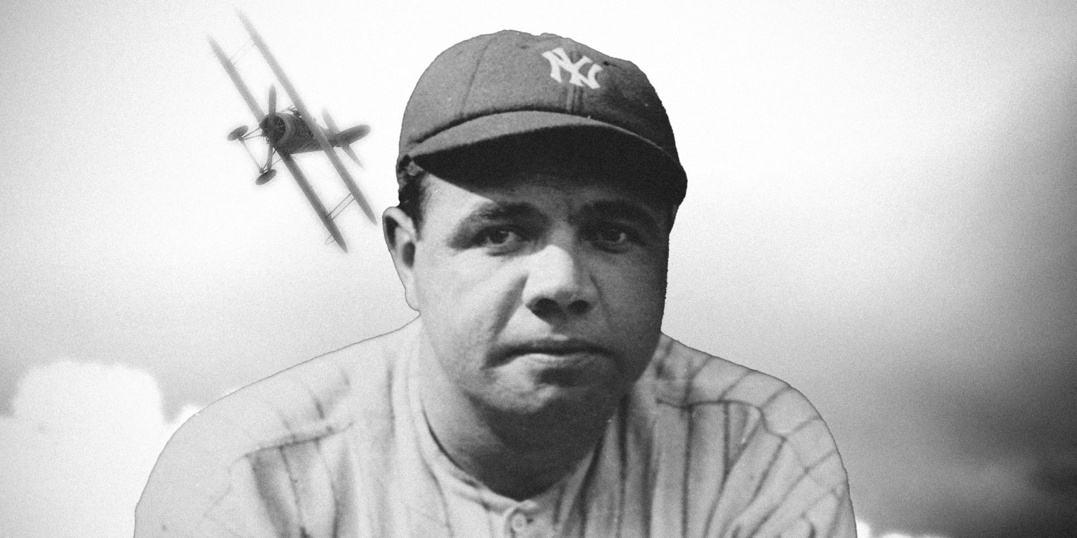 Rare footage shows Babe Ruth catching a ball dropped from an airplane