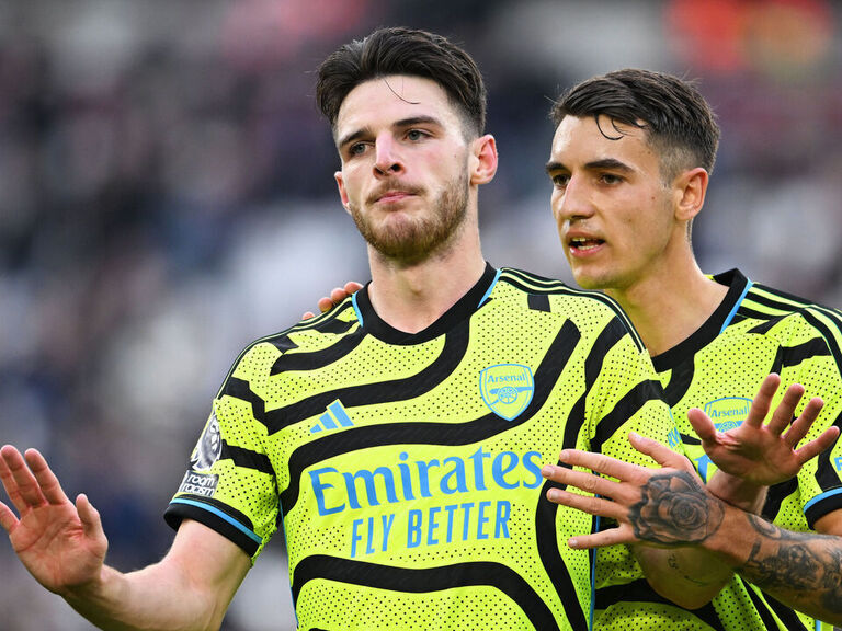 Watch: Rice refuses to celebrate after stunning goal vs. ex-team West Ham