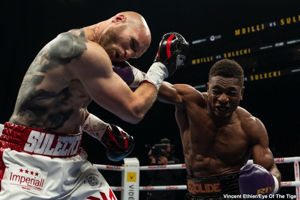 Mbilli’s Blistering First-Round TKO of Sulecki for Interim Title – Boxing Results