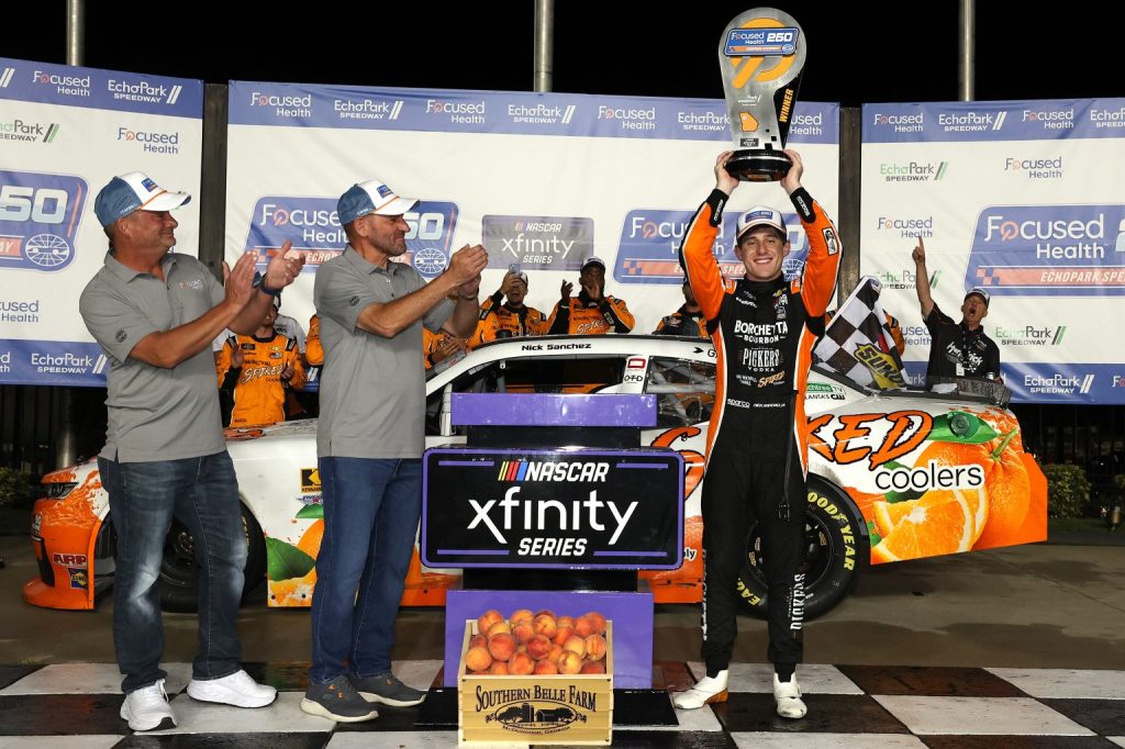 RECAP: Rookie Nick Sanchez Scores First NASCAR Xfinity Series Victory at EchoPark RECAP: Rookie Nick Sanchez Scores First NASCAR Xfinity Series Victory at EchoPark