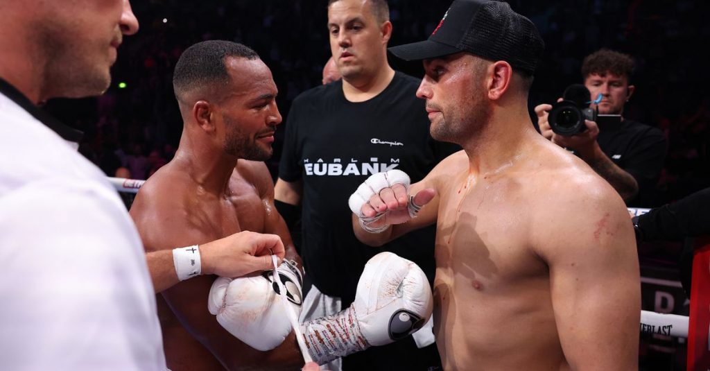 Catterall wins technical decision over Eubank after clash of heads
