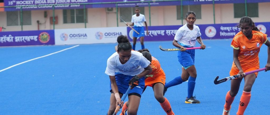 India:
Day-6 Results: 15th Hockey India Sub Junior Women National Championship 2025 India:
Day-6 Results: 15th Hockey India Sub Junior Women National Championship 2025