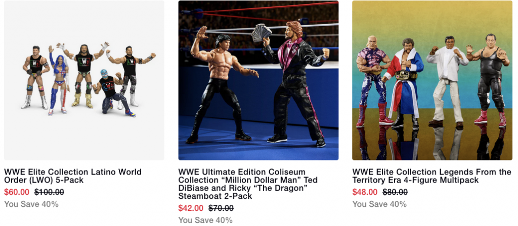 Mattel Creations Sale: 30% to 60% Off WWE Elite, Ultimate & Retros Mattel Creations Sale: 30% to 60% Off WWE Elite, Ultimate & Retros