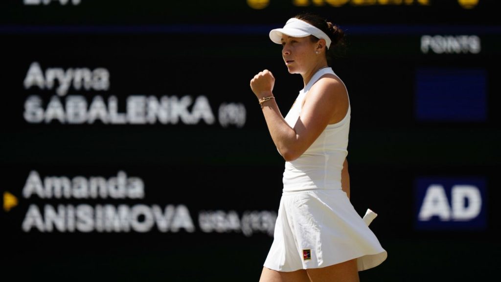 Anisimova upsets Sabalenka for latest win in an unexpected career Anisimova upsets Sabalenka for latest win in an unexpected career