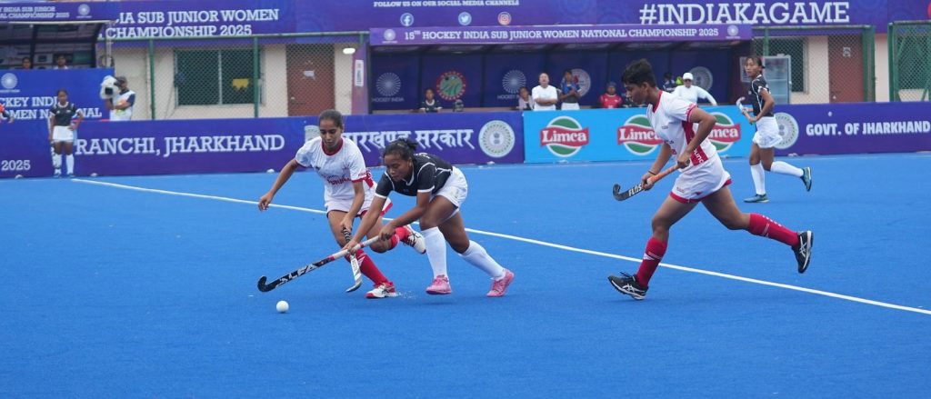 India: 
       Quarter-Final Results: 15th Hockey India Sub Junior Women National Championship 2025