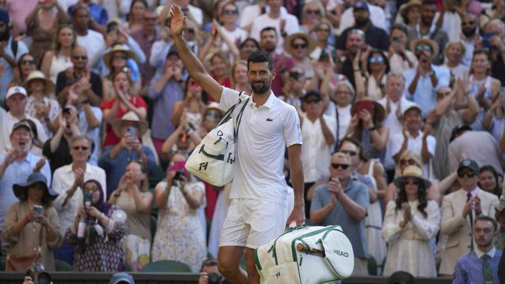 Djokovic says he definitely plans to play at Wimbledon at least one more time Djokovic says he definitely plans to play at Wimbledon at least one more time