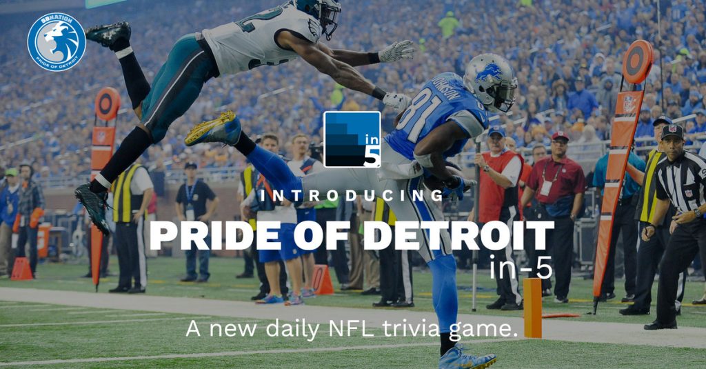 Lions trivia: Your in-5 daily game, Sunday edition Lions trivia: Your in-5 daily game, Sunday edition