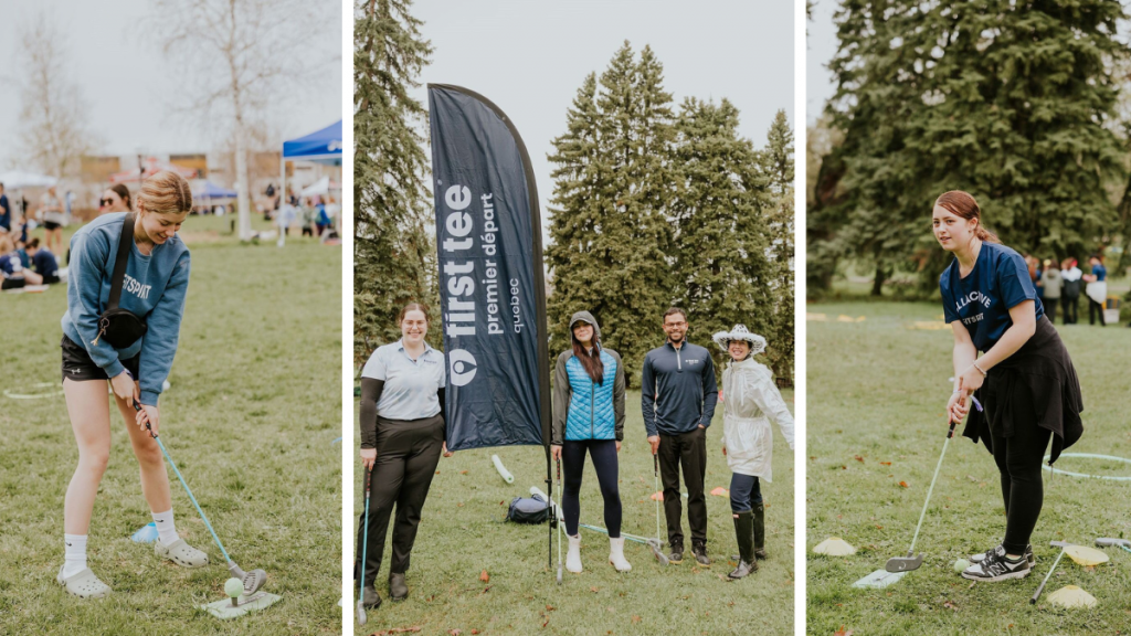 First Tee – Premier départ Québec and FitSpirit provide secondary school girls a new swing at confidence