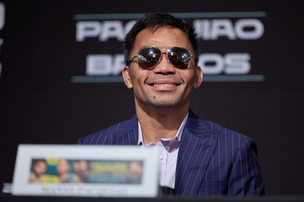 Photos: Manny Pacquiao and Mario Barrios preview their fight at final presser