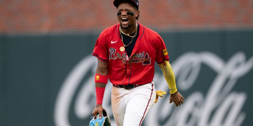 Acuña's flat-footed 'Roberto Clemente throw' to turn 2 awes Braves Acuña's flat-footed 'Roberto Clemente throw' to turn 2 awes Braves