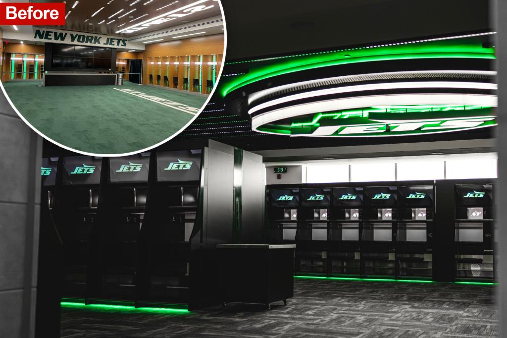 Jets’ locker room makeover comes with a 2,000-pound ‘wow’ factor