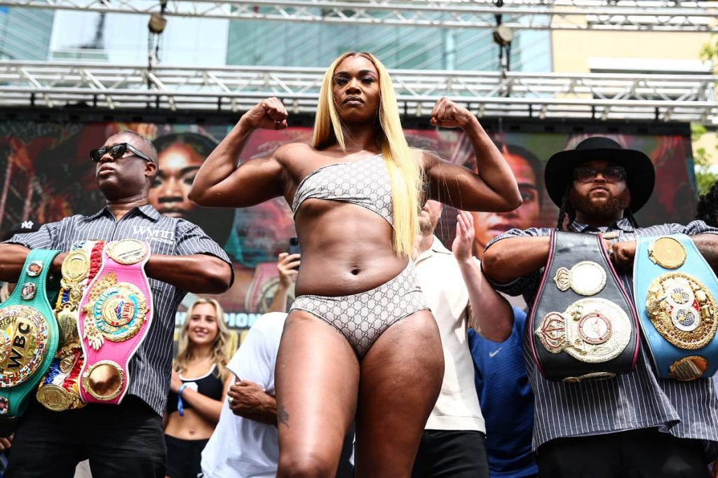 Photos: Claressa Shields vs Lani Daniels official for heavyweight title