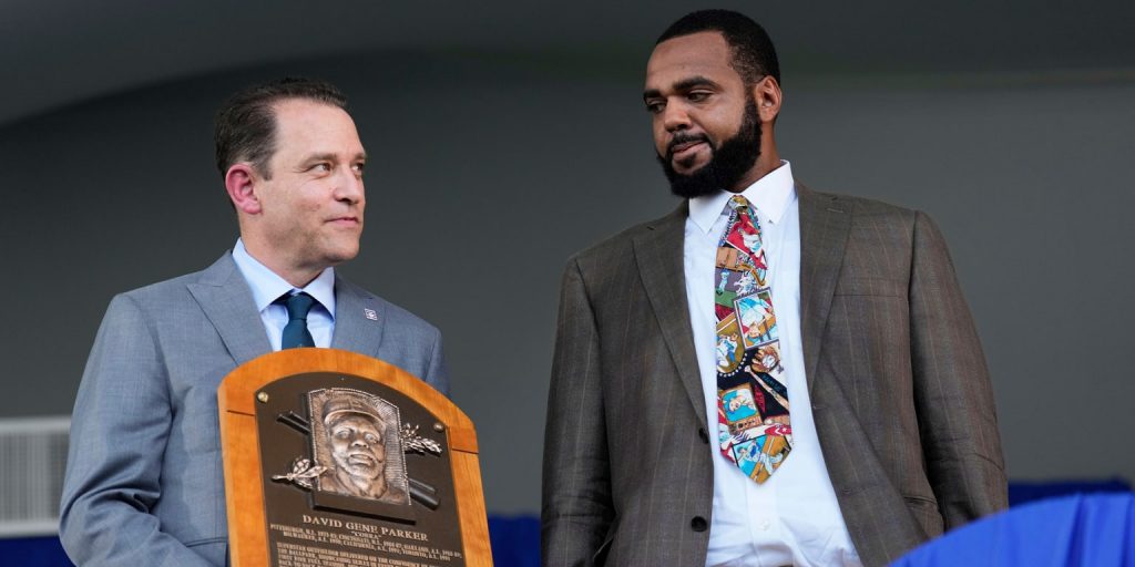 Parker's spirit shines through in poetic HOF induction speech read by son Parker's spirit shines through in poetic HOF induction speech read by son