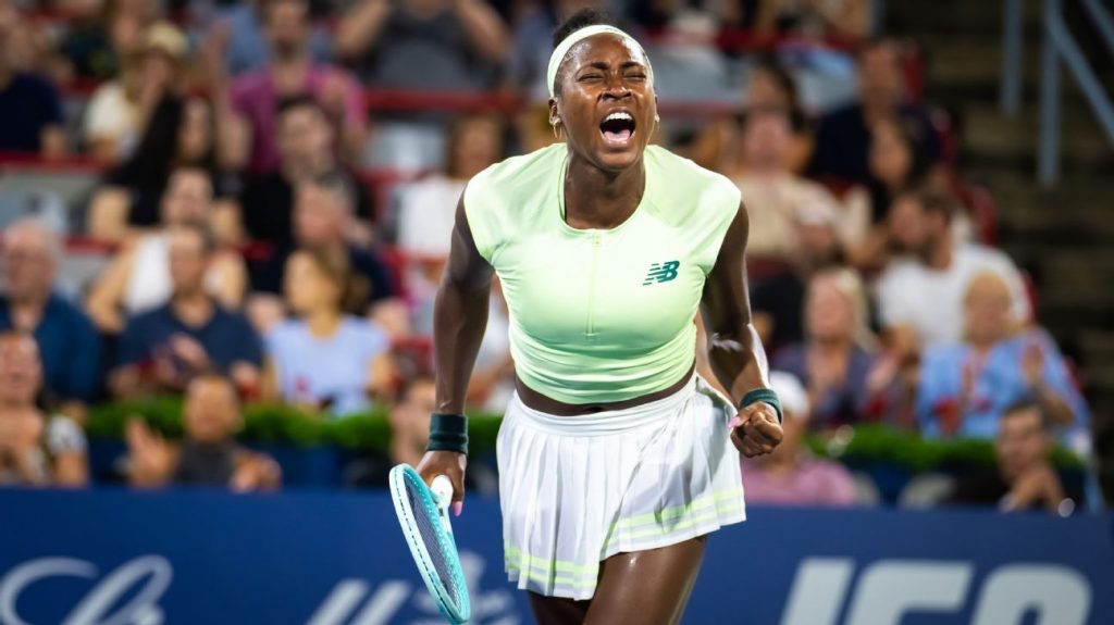 Gauff rebounds in Montreal despite serving woes