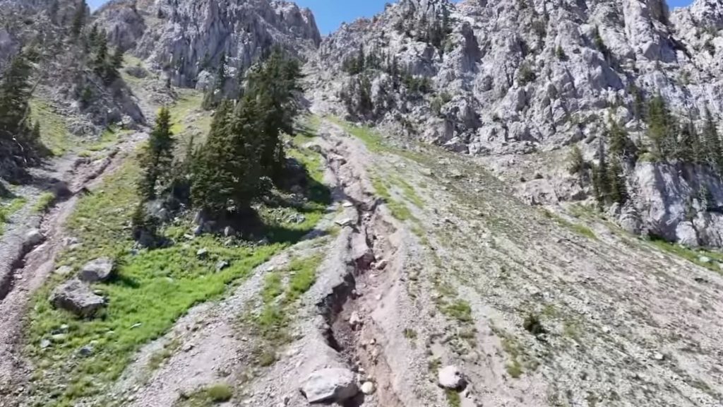 Landslide Causes Damage To Terrain At Bridger Bowl